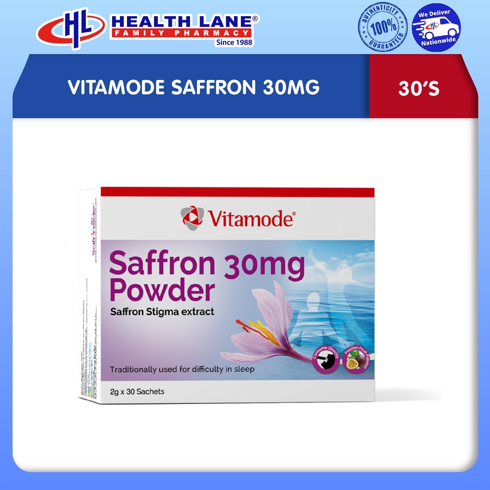VITAMODE SAFFRON 30MG 30'S